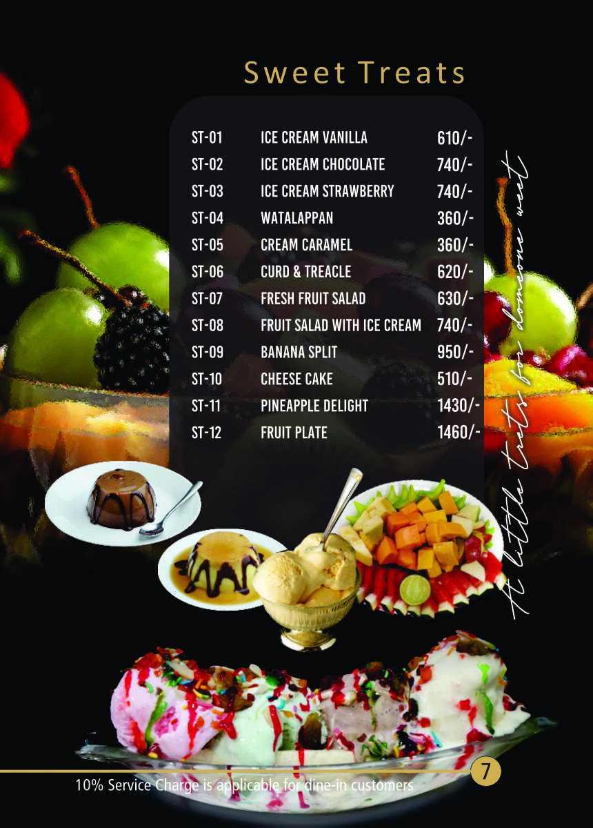 Menu Page 8